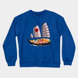 Japanese sushi boat Crewneck Sweatshirt